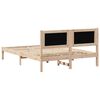 vidaXL Cadre de lit avec t&ecirc;te de lit Taupe 150 x 200 cm Pin massif
