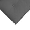vidaXL Coussin de Dos Gris fonc&eacute; 180 x 19 x 50 cm tissu