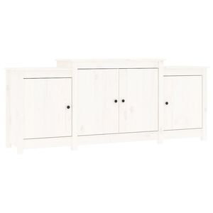 vidaXL Buffet Blanc 164x37x68 cm Bois massif de pin