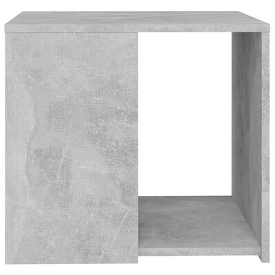 vidaXL Table d'appoint gris béton 50x50x45 cm bois d'ingénierie