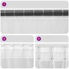 vidaXL Rideaux en voile avec passants 2 pcs marron
