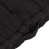 vidaXL Coussins de plancher de palette lot de 3 Noir Coton