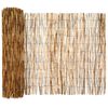 vidaXL Cl&ocirc;ture de jardin Carbonis&eacute; 500 x 90 cm Roseau