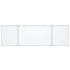 vidaXL Tableau blanc magn&eacute;tique pliable 200x60x1,7 cm aluminium