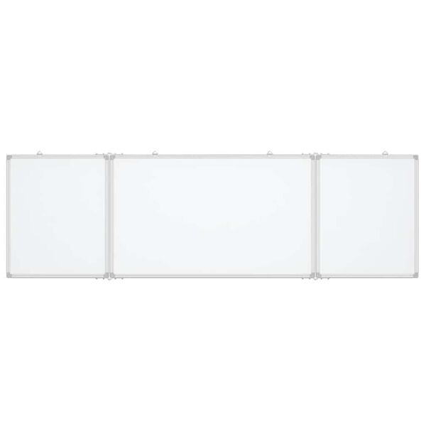 vidaXL Tableau blanc magn&eacute;tique pliable 200x60x1,7 cm aluminium