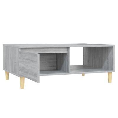 vidaXL Table basse Sonoma gris 90x60x35 cm Aggloméré