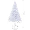 vidaXL Arbre de No&euml;l artificiel pr&eacute;-&eacute;clair&eacute;/boules 150 cm 380 branches