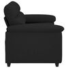 vidaXL Canap&eacute; &agrave; 2 places noir 160x81x84 cm tissu
