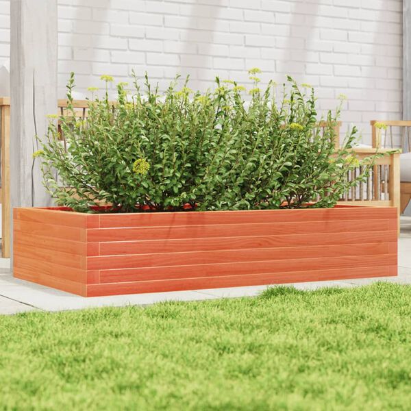 vidaXL Jardini&egrave;re cire marron 110x60x23 cm bois de pin massif
