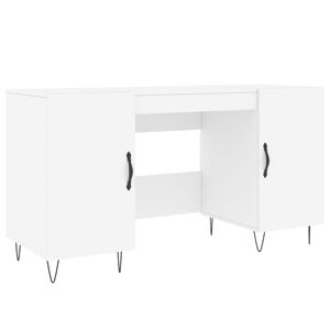 vidaXL Bureau blanc 140x50x75 cm bois d'ing&eacute;nierie