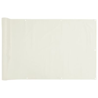 vidaXL Écran d'intimité de balcon blanc 300x120 cm PVC