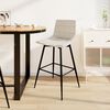 vidaXL Tabouret de bar Cr&egrave;me Velours
