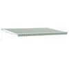 vidaXL Auvent R&eacute;tractable Vert et blanc 500 &times; 300 cm