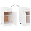 vidaXL Armoire &agrave; tiroirs "Lyon" Blanc 40 x 46 x 81,5 cm Bois d'ing&eacute;nierie