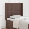 vidaXL Oreille de t&ecirc;te de lit Marron 80 x 16 x 4 cm PVC
