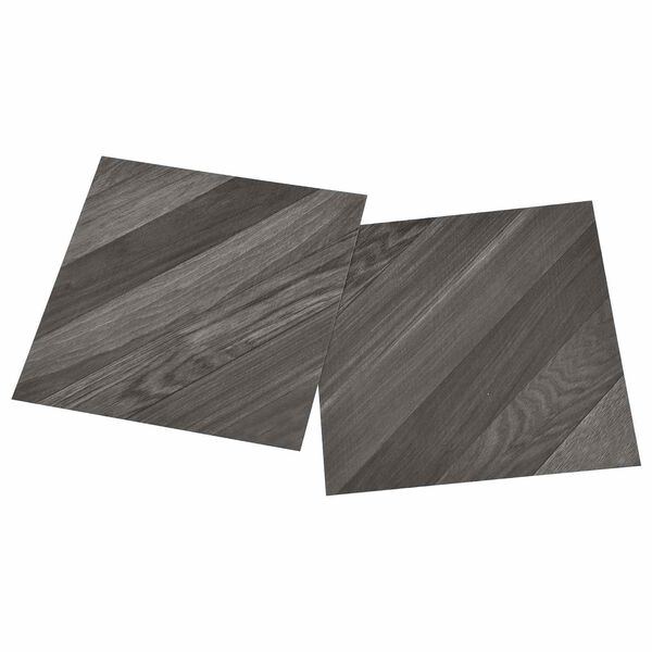 vidaXL Planches de sol 55 pcs Gris 5,11 m&sup2; PVC