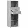 vidaXL Buffet haut sonoma gris 40x42,5x124 cm bois d'ing&eacute;nierie