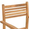 vidaXL Ensemble de salle &agrave; manger pour jardin 5 pcs Naturel