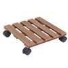 vidaXL Chariots à plantes 4 pcs Marron 30x30x7,5 cm WPC