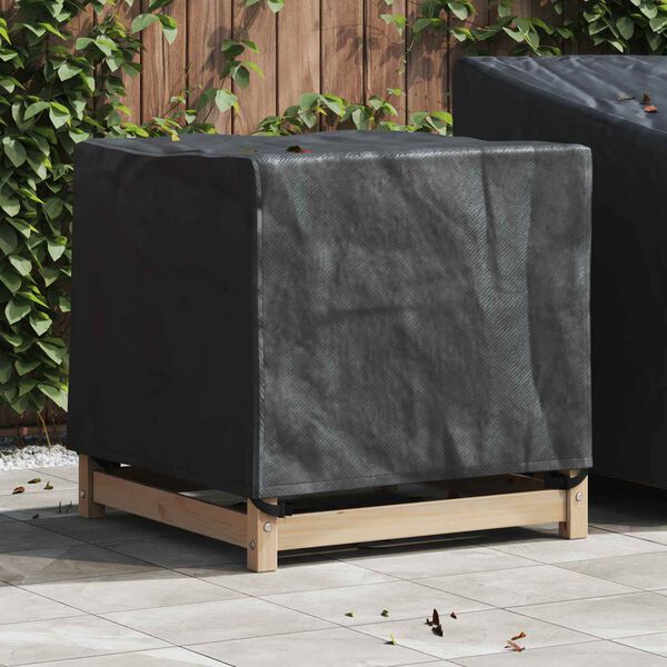 vidaXL Housse pour meubles Uni Noir 64 x 64 x 65 cm Tissu Oxford 600D
