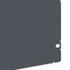 vidaXL Bordures de pelouse 10 pcs Anthracite 103 x 0,05 x 22 cm Acier