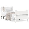vidaXL Cadre de lit sans matelas blanc 100x200 cm bois de pin massif