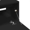 vidaXL Armoire d'&eacute;vier noir 40x37x59 cm bois d'ing&eacute;nierie