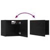 vidaXL Ensemble meuble TV 10 pcs Ch&ecirc;ne noir Bois d'ing&eacute;nierie