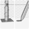 vidaXL Poteau de cl&ocirc;ture. Argent&eacute; 10 x 0,6 m (maille de 13 mm) Acier