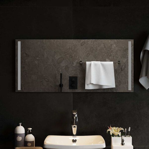 vidaXL Miroir de salle de bain &agrave; LED 90x40 cm