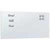 vidaXL Tableau noir magn&eacute;tique mural Blanc 60x30 cm Verre tremp&eacute;