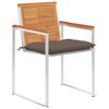 vidaXL Chaises de jardin lot de 8 avec coussins Bois d'acacia solide