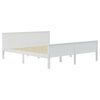 vidaXL Cadre de lit sans matelas blanc bois massif de pin 200x200 cm