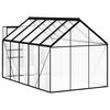 vidaXL Serre avec cadre de base Anthracite Aluminium 5,89 m&sup2;