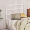 vidaXL T&ecirc;te de lit Blanc 81x4x100 cm Bois massif de pin