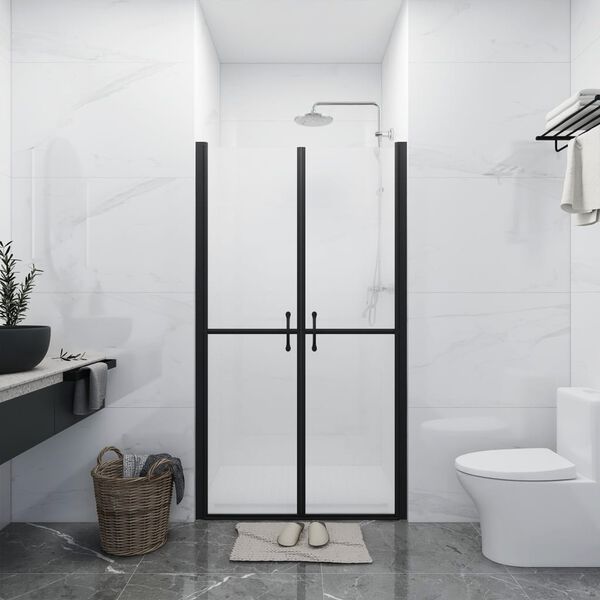 vidaXL Porte de douche ESG d&eacute;poli (93-96)x190 cm