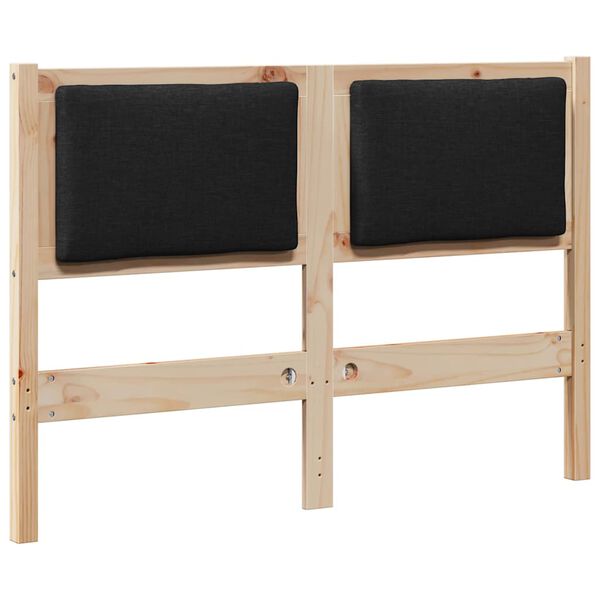 vidaXL T&ecirc;te de lit Autre Marron 135 cm Bois massif en pin