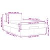 vidaXL Cadre de lit ottoman avec matelas rose 120x200 cm velours