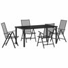 vidaXL Ensemble de salle &agrave; manger pour jardin 5 pc Anthracite
