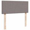 vidaXL Sommier &agrave; lattes de lit avec matelas Taupe 120x200 cm Tissu