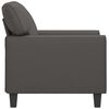 vidaXL Fauteuil Gris 60 cm Similicuir