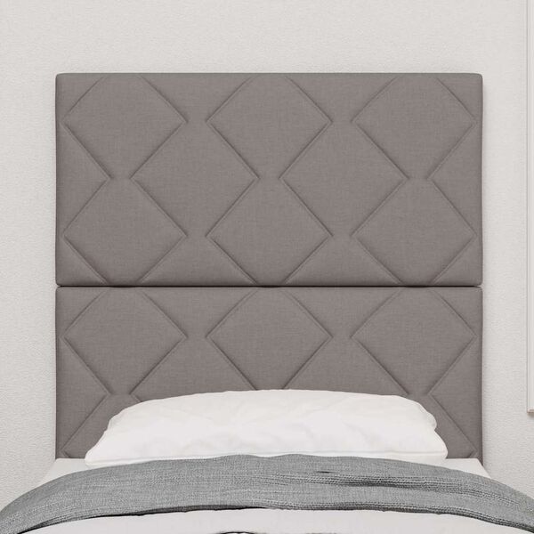vidaXL T&ecirc;te de lit avec t&ecirc;te de lit Taupe 80 cm Cuir synth&eacute;tique