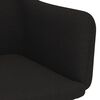 vidaXL Chaises &agrave; manger lot de 2 noir tissu
