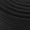 vidaXL Corde de bateau Noir complet 12 mm 100 m Polypropyl&egrave;ne
