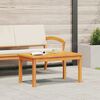 vidaXL Table basse Huile Naturelle Bois d'Acacia Massif