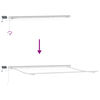 vidaXL Auvent R&eacute;tractable Gris clair 400 &times; 300 cm Tissu et acier