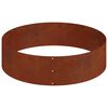 vidaXL Cache-pot de jardin Marron 120 x 120 x 20 cm Acier patin&eacute;