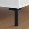 vidaXL Pieds debout 2 pcs Noir 57 x 57 x 100 mm Fer