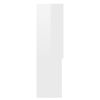 vidaXL Meuble pour machine &agrave; laver Blanc brillant 70,5x25,5x90 cm