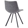 vidaXL Ensemble de salle &agrave; manger 5 pcs Gris Similicuir